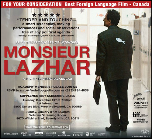 Read more about the article Oscar Nominees "Monsieur Lazhar" and "Pina" – A Review