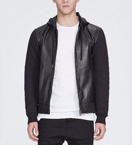 Zanerobe detroit hooded leather bomber got style 299