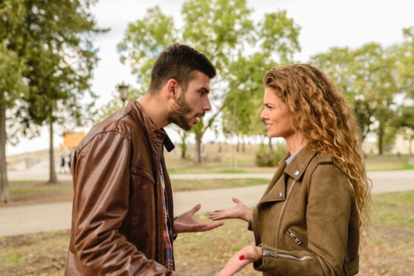 Couple arguing