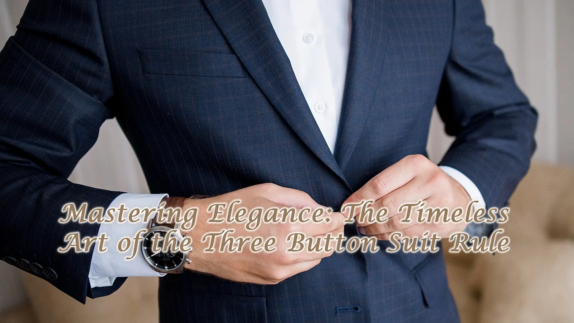 Read more about the article Mastering Elegance: The Timeless Art of the Three Button Suit Rule